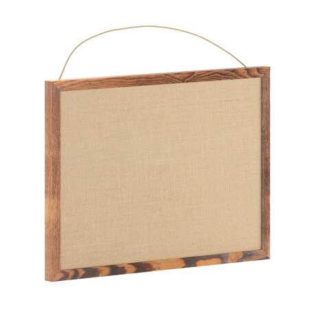 Flash Furniture Juno Rustic Wall Mount Linen Board w/Wood Push Pins, 20x30, Torched Brown HGWA-LINEN-20X30-BRN-GG